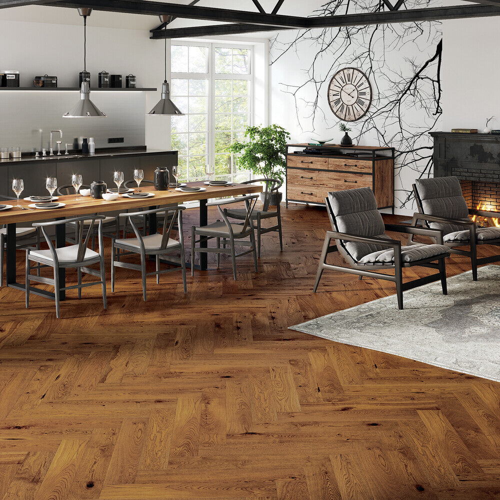 Atkinson & Kirby - Parquet Engineered Oak - 130mm x 725mm