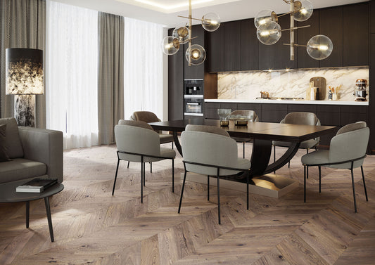 Timba Floor Chevron European Oak - 14mm x 130mm
