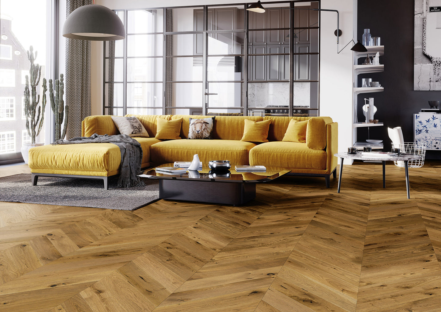 Timba Floor Chevron European Oak - 14mm x 130mm